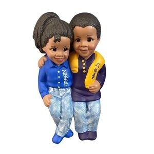 Handmade SORORITY Couple on Ceramic, ZETA‎ - OMEGA